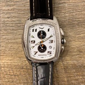 *RARE* Aquaswiss diamond bezel watch